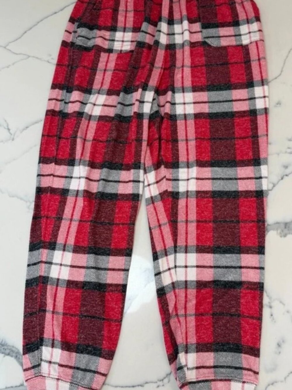 Victoria's Secret PINK Red Plaid Pajama Sleep Pants Womens M